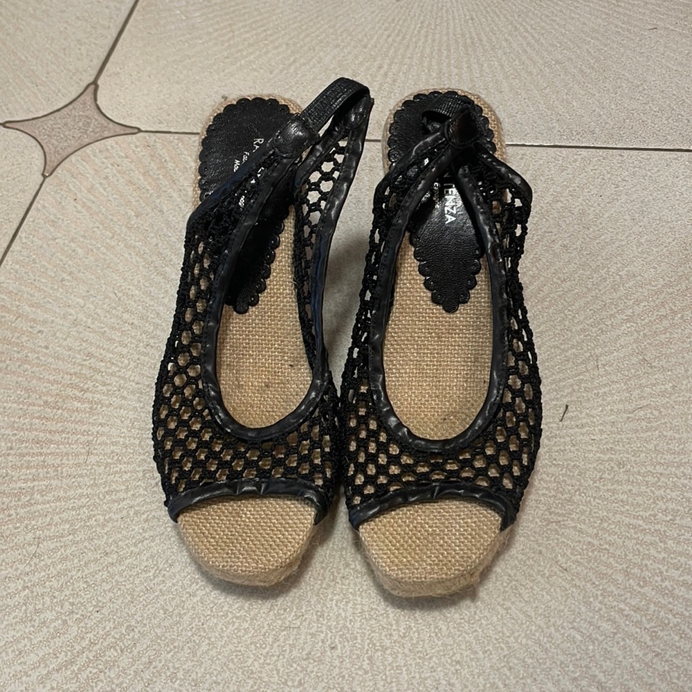 Heeled never worn espadrilles